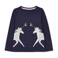 Knitted Long Sleeve Children's T-shirt Round Neck Cartoon T-shirt