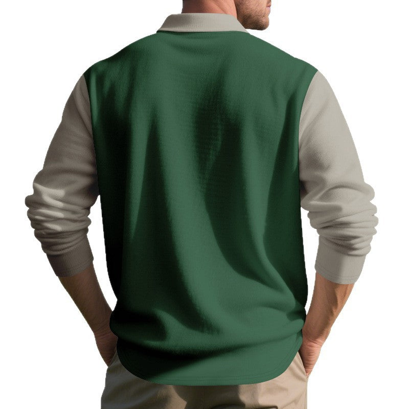 Golf Lapel Long-sleeved T-shirt Bottoming Shirt