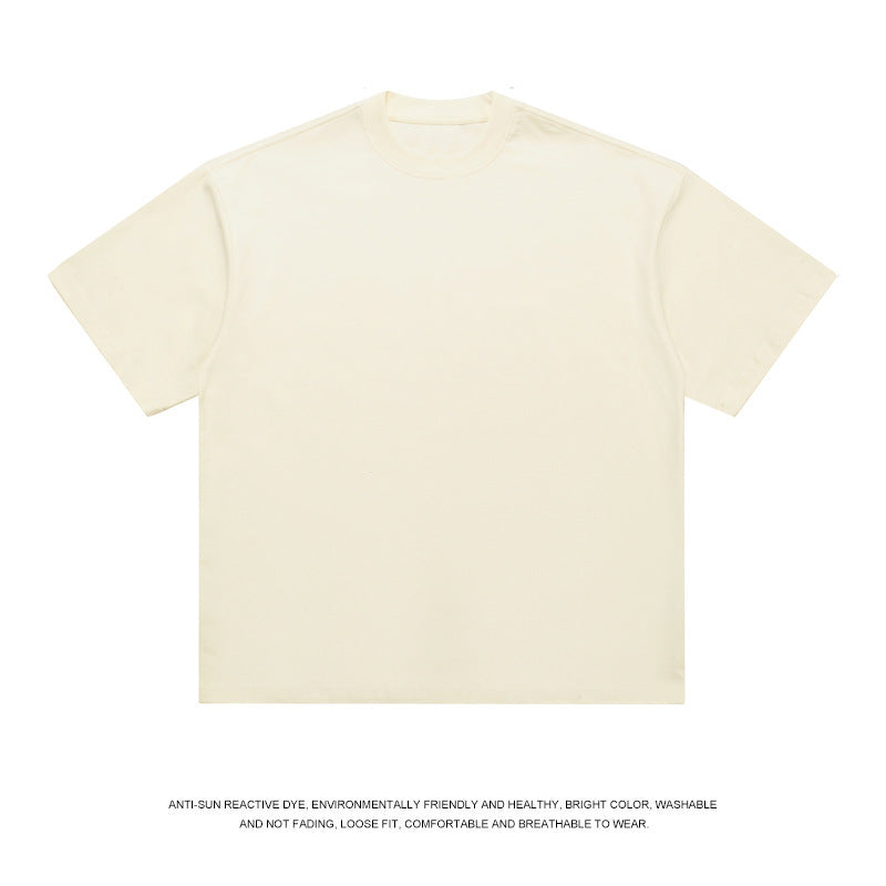 T-shirt Men's Loose Solid Color Bottoming Shirt