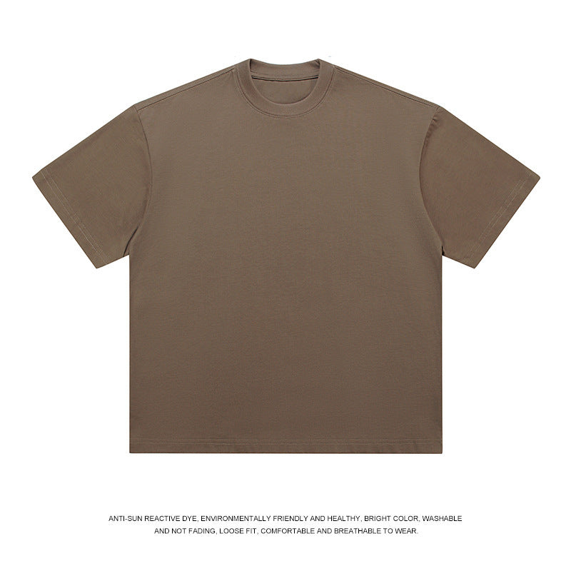 T-shirt Men's Loose Solid Color Bottoming Shirt