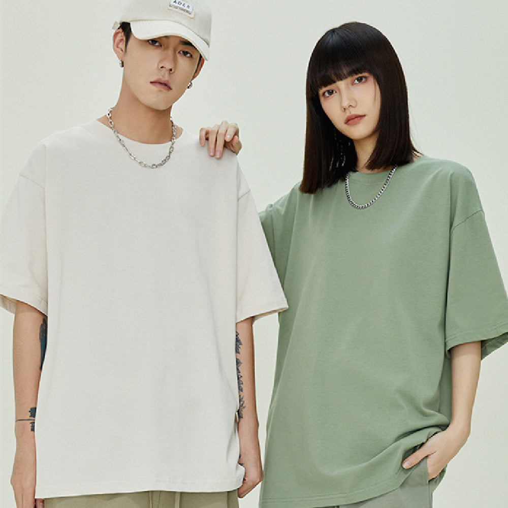 T-shirt Men's Loose Solid Color Bottoming Shirt