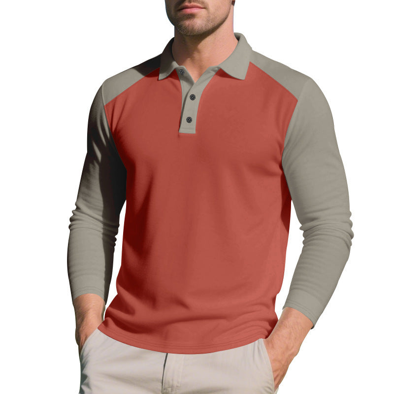 Golf Lapel Long-sleeved T-shirt Bottoming Shirt